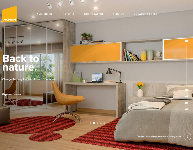 Achón · rediseño de sitio institucional